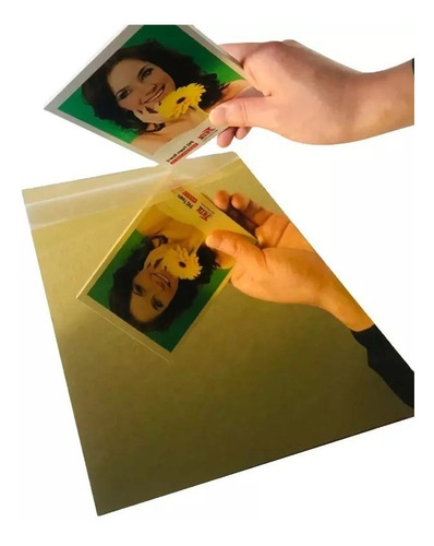 10 Hojas Para Impresion Laser Tamaño A4 Holo Color Dorado