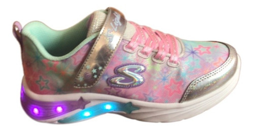 Zapatilla Niña Skechers Con Luz S Lights Star 302324l/smlt