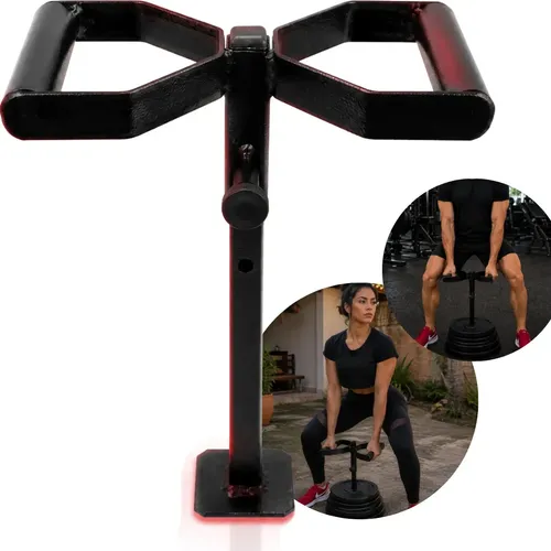 Suporte Agachamento Sumô Musculação Academia Fitness Preto Geométrica Único - R$ 75,17