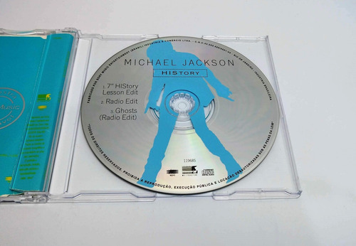 Cd Single Michael Jackson - History - Ghost - Radio Edit (Usado)
