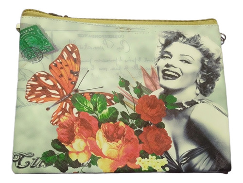 Cosmetiquero Marilyn Monroe Y Pin Up 25 X 30 Cms Exclusivo