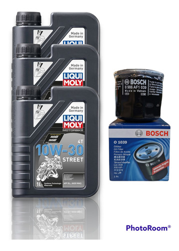 Kit Mantencion Aceite 10w30 + Filtro De Aceite Honda Cb500 