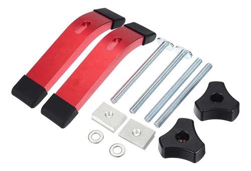 Abrazadera De Sujeción De Pista En T, 2 Uds., Con Rojo