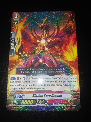 Blazing Core Dragon - Onslaught Of Dragon Sou Carta Vanguard