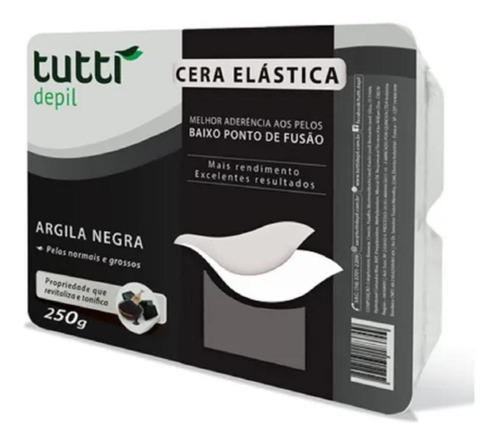 Cera Elástica Argila Negra 250g Para Peles Oleosas Premium