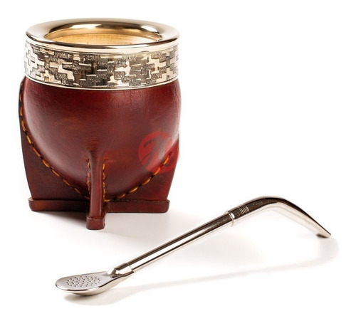 Imagen 2 de 7 de Mate Imperial + Bombilla Pico Loro Acero