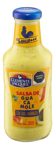 Clemente Jacques Salsa De Guacamole Con Chile Habanero 355gr