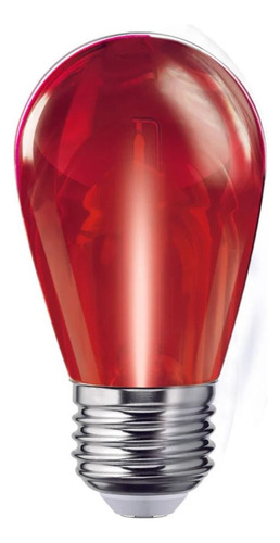 Foco Led Luz Vintage 1w Entrada E27 Color A Aksi Luz Rojo