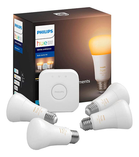 Kit De Inicio De Bombillas Inteligentes Philips Hue White Am