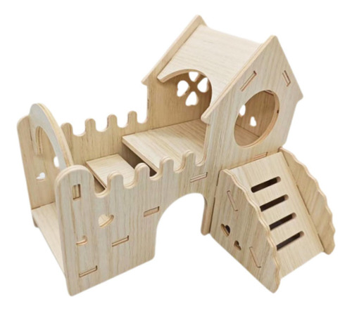 Hamster De Madera Hut Huteway Fun Accesorios De Jaula De