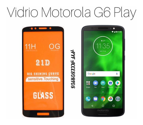 Vidrio Protector Completo Motorola G6 Play