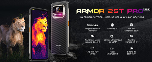 Ulefone Armor 25t Pro Dual Sim 256 Gb Negro 6 Gb Ram