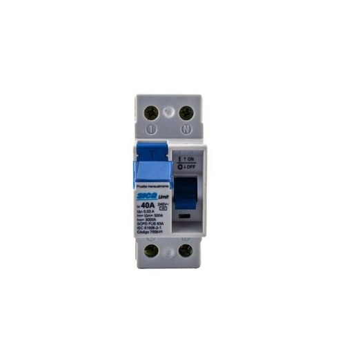 Imagen 2 de 10 de Disyuntor Diferencial Sica Bipolar 2x40a Monofasico R