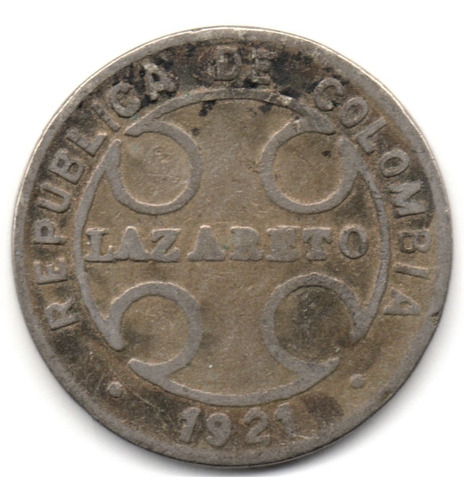 1 Centavo 1921 Lazareto Variedad E/e