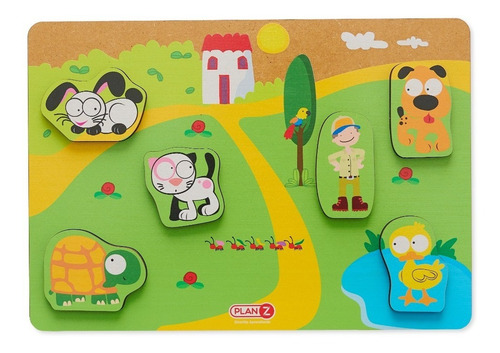 Imagen 1 de 7 de Juego Encastre Madera Volumen Didácticos Infantil Niños