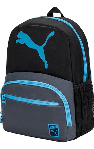 Mochila Puma Casual Backpack Evercat Cyclone Color Negro Diseño de la tela Liso