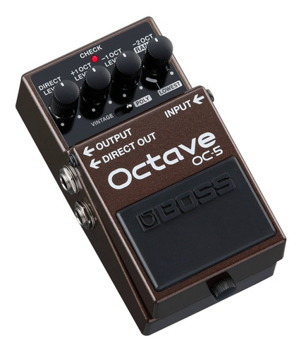 Pedal de efecto Boss Octave OC-5  marrón