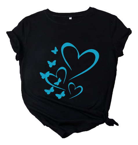 Remera 100% Algodón Premium Corazón Love Amor Hipichic #23