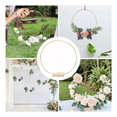 Corona De Flores De Metal Para Boda 15 Piezas