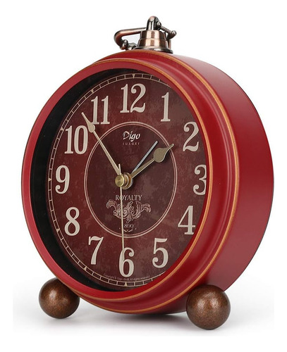 Reloj Retro Numero Uno, Silencioso, Alarma, Movimiento De...