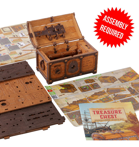 Wooden.city Caja De Rompecabezas Cofre Del Tesoro Monta.