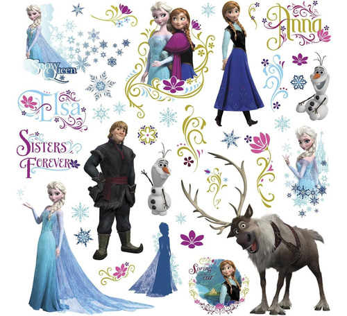 Compañeros De Cuarto Rmk2361scs Disney Congelados Elsa Y Ann
