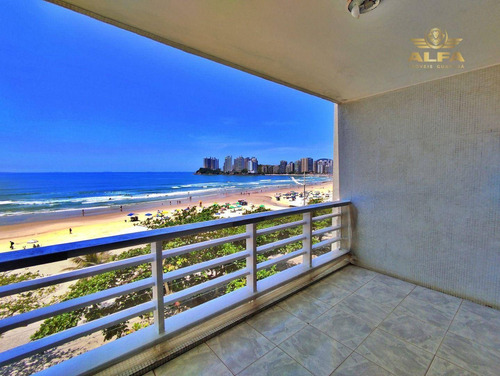 Imagem 5 de 20 de Apartamento Frente Ao Mar Na Praia Das Pitangueiras Com 2 Dormitórios Mais 1 Dependência E 1 Vaga. Guarujá-sp.; - Ap1420