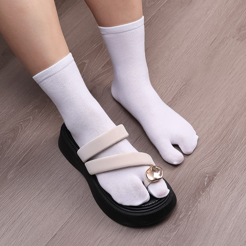 Calcetines De Algodón Con Punta Tabi Para Mujer Y Hombre, Sa