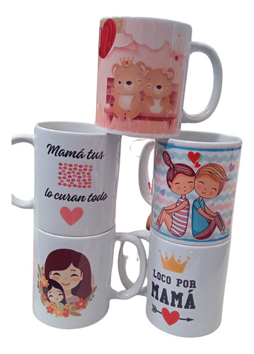 40 Tazas Diseños Surtidos Recuerdo Dia Del Día De La Madre