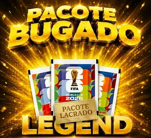 Pacotinho Bugado Figurinha Legend Extra Copa Do Mundo 2026 Pacote Bugado