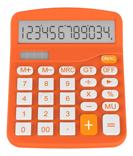 Calculadora De Escritorio Helect Esatandar Naranja