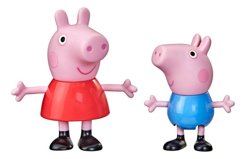 Peppa Pig Y George Set X 2 Figuras Original Teletiendauy