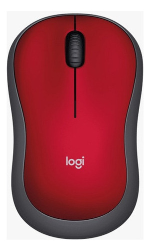 Logitech M185 Wireless Mouse Color Rojo