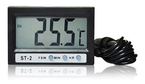 Termometro Sonda Sensor Lcd Digital -50c~+70c Reloj Nevera