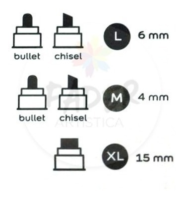 Imagen 5 de 10 de Marcador Alba Acrylic Color 4 Mm Intercambiable Recargable