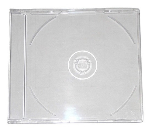 50 Caixa Acrilica Cd / Dvd 7mm - Single Slim Transparente