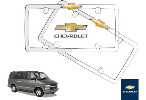 Par Porta Placas Chevrolet Astro 4.3 2003 Original
