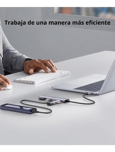 Hub Usb-c 4 En 1 Cm473 Ugreen 2 Usb-a 3.0 Y 2 Usb-c 5gbps