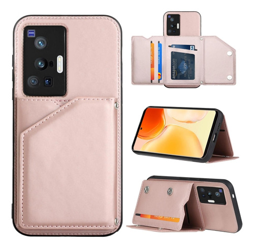 Funda De Piel Con Ranuras Para Tarjetas Skin Feel Para Vivo