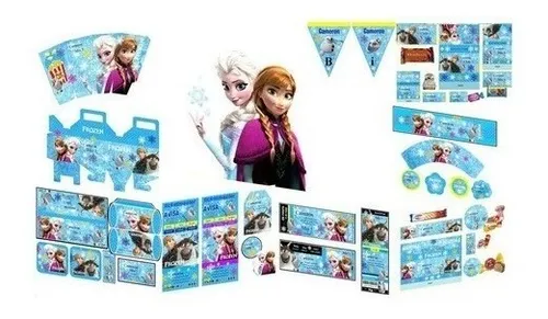 comprar Kit Imprimible Frozen Cotillón Candy Bar Cumpleaños