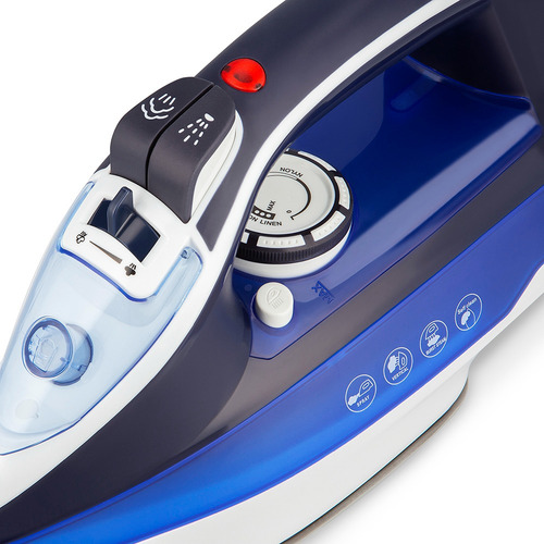 Plancha a vapor Winco W34 con suela antiadherente 220V