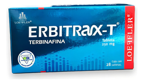 Erbitrax-t Tabletas 250 Mg, 28 Tabletas