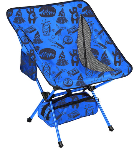 Silla Mochilero Plegable Para Campamento Playa Cesped Ideal