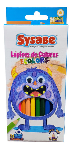 Colores Sysabe Ecolores 24 Creyones