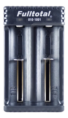 Imagen 2 de 3 de Cargador Doble Para Pilas De Litio Ion Micro Usb 18650 14500