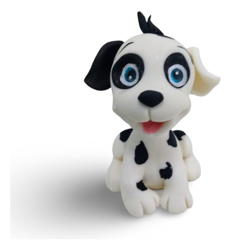 Adorno Torta Perro Perrito Porcelana 