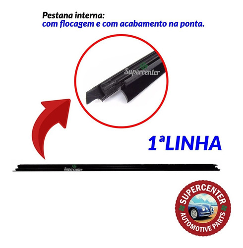 Kit Borracha Canaleta Pestana Pingadeira Gol G3 G4 4 Portas