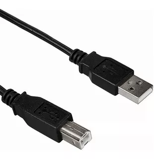 Cable Usb Para Impresoras 1.5 Mtr. Hp Canon Epson Brother Color Negro