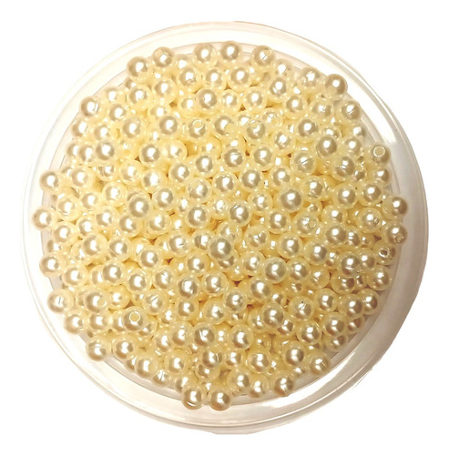 Perla Plastica 8mm Cuenta Para Coser, Deco X500gr