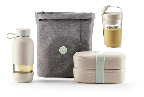 Set Vianda Organizada Lékué Botella +lunchera +  Lunchbag + 